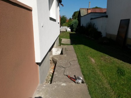 Príprava na odstránenie betónu